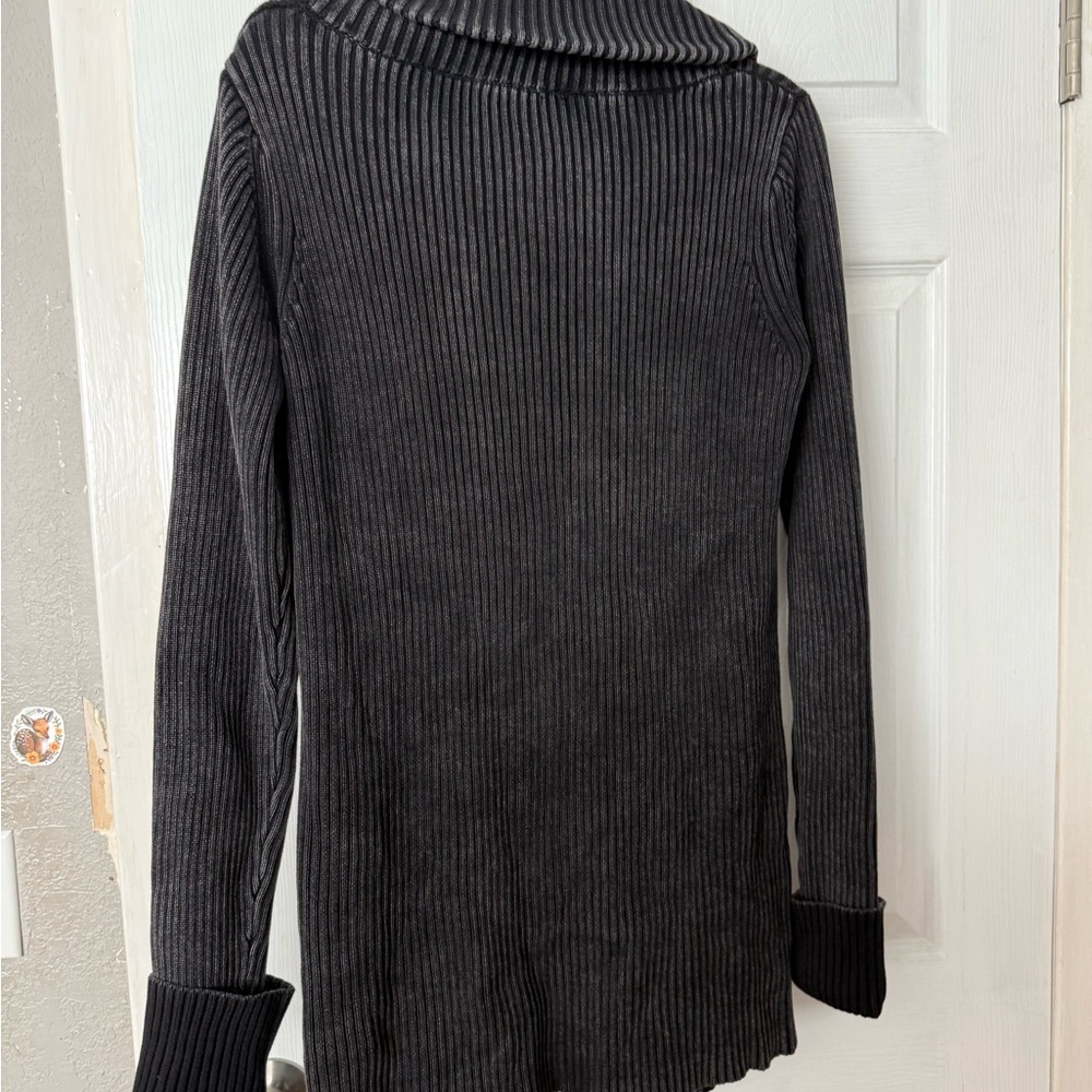 Midnight Hour Distressed Rib Cardigan - Picture 8 of 14